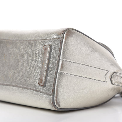 Givenchy Metallic Sugar Goatskin Mini Antigona Silver 7 of 12