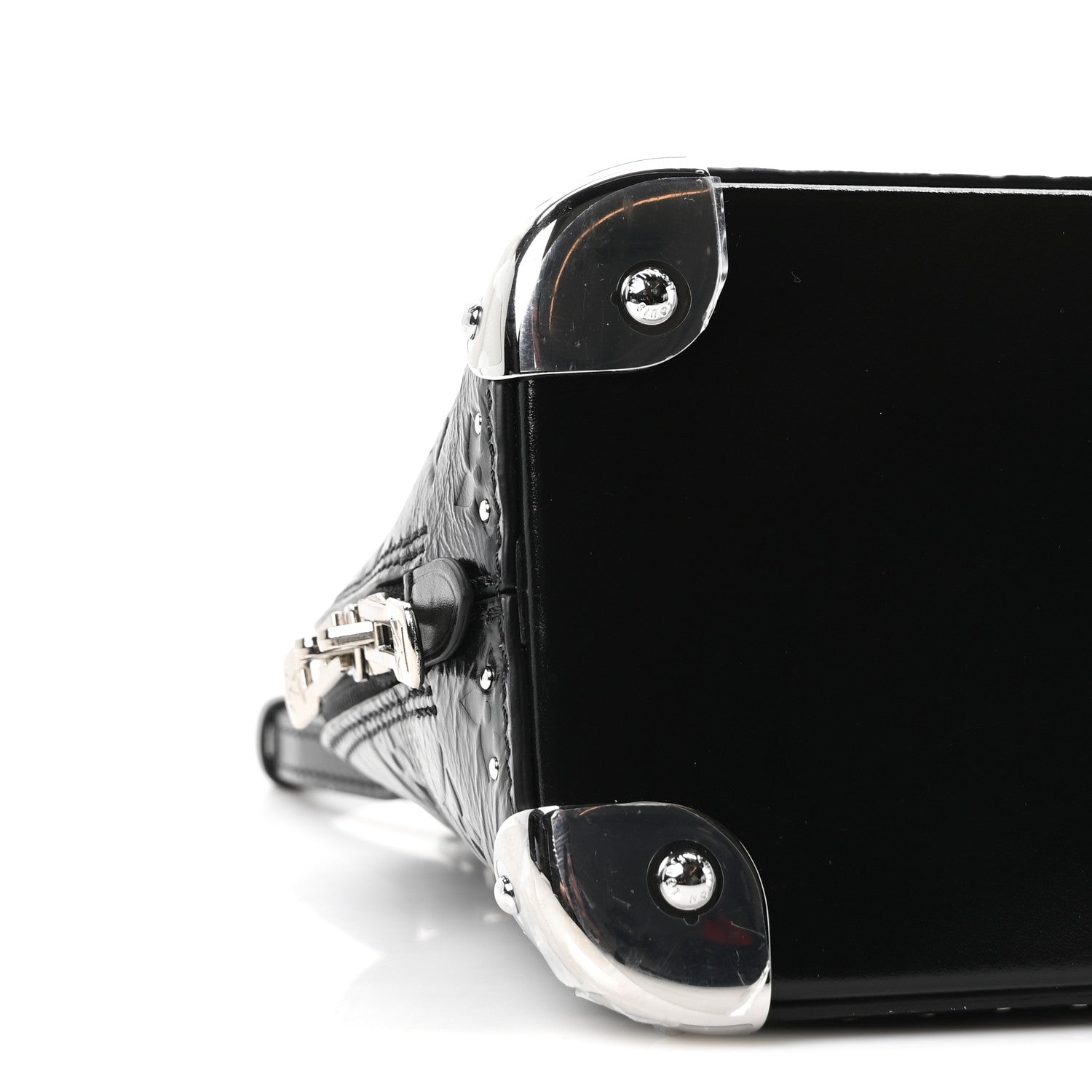 Louis Vuitton Calfskin Monogram Alma Trunk BB Black 8 of 9