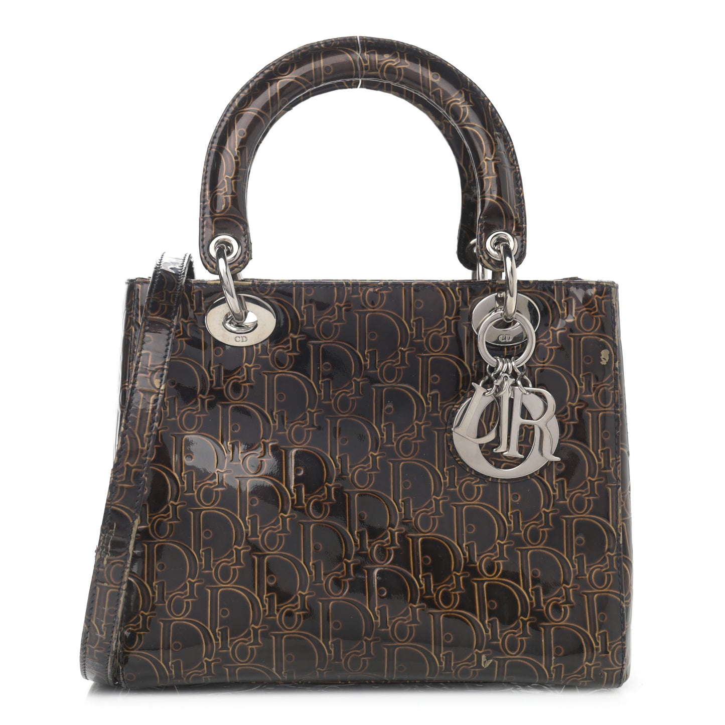 Patent Ultimate Medium Lady Dior Brown