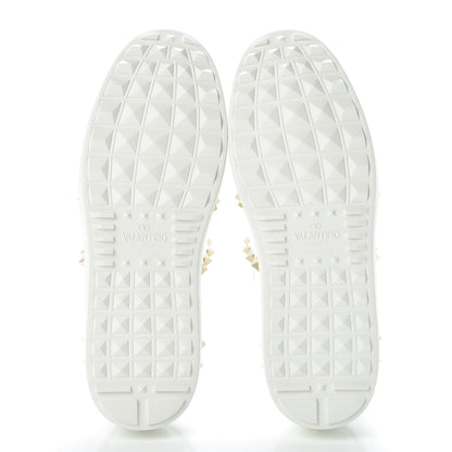 Valentino Garavani Calfskin Rockstud Untitled Open Sneakers 37.5 White 5 of 9