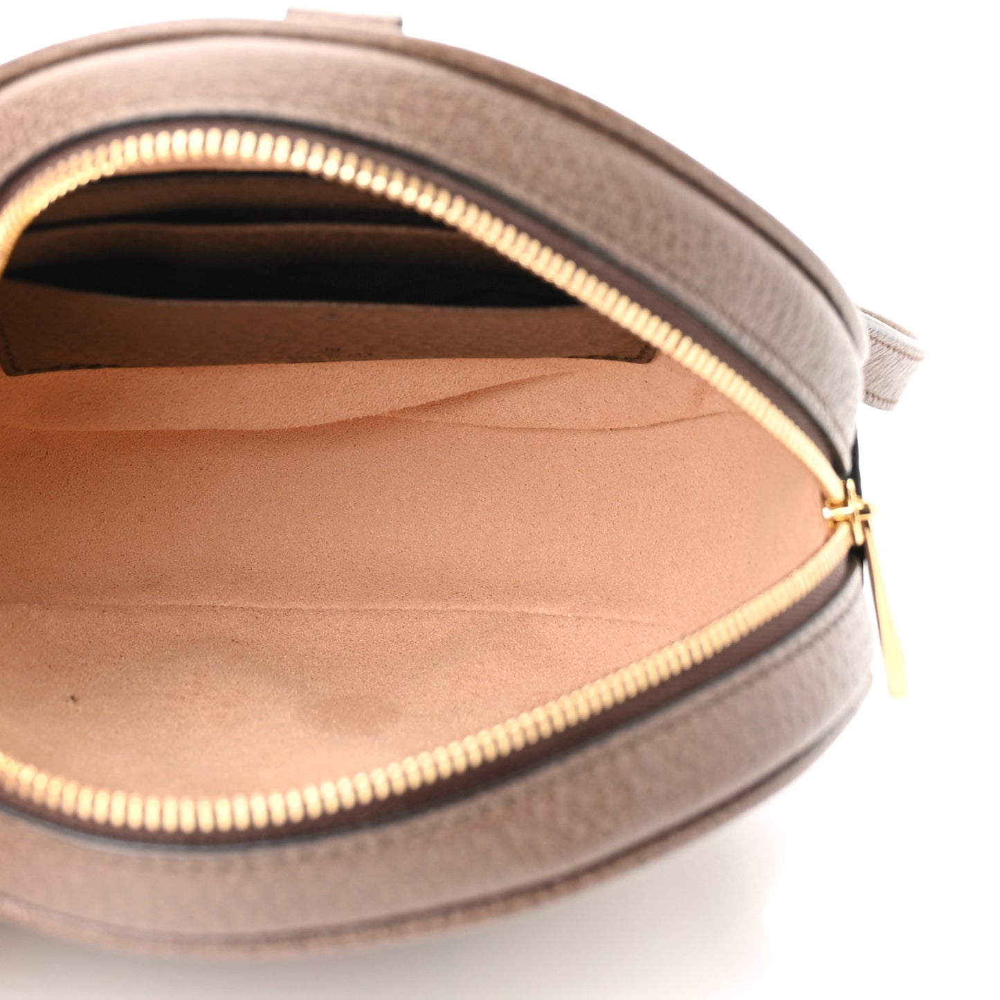 GG Supreme Monogram Web Mini Ophidia Round Backpack Brown
