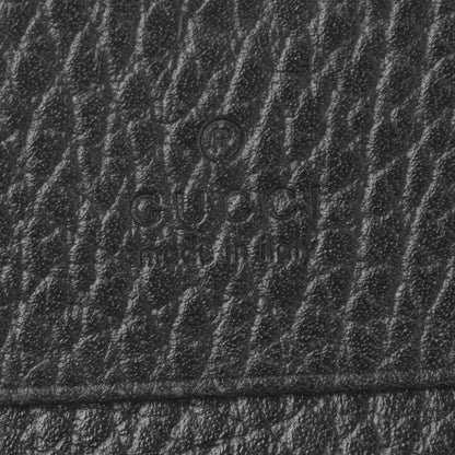 Gucci Pebbled Calfskin GG Marmont Card Case Black 6 of 8