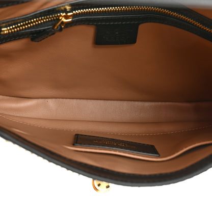 Gucci Snakeskin Calfskin Small Jackie 1961 Hobo Black Brown 5 of 10