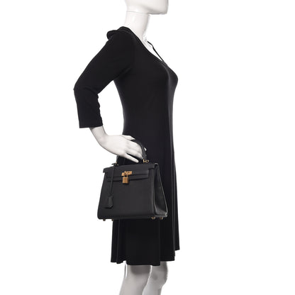 Hermes Togo Kelly Retourne 25 Black 3 of 40