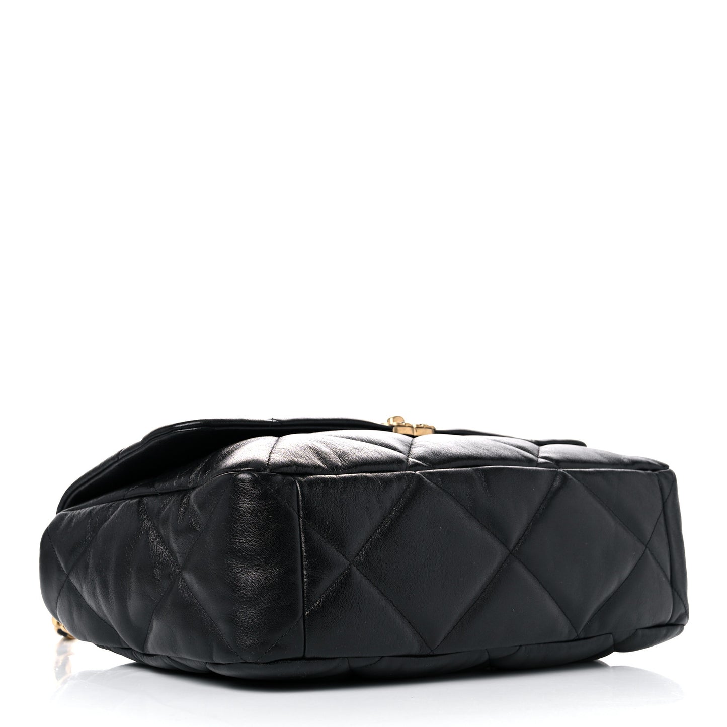 Lambskin Quilted Maxi Chanel 19 Flap Black