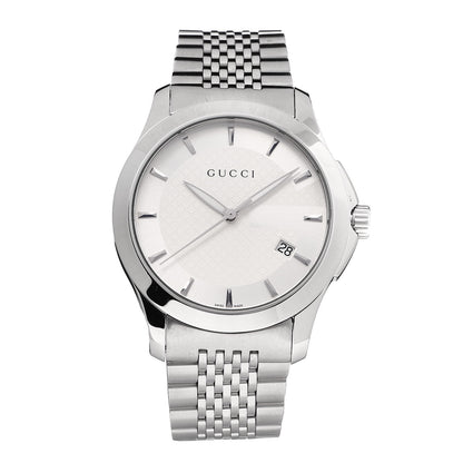 Gucci Stainless Steel 38mm G-Timeless Quartz Watch 1 of 7