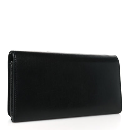 Christian Louboutin Calfskin Macaron Spiked Flap Wallet Black 3 of 8