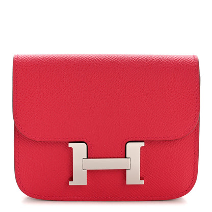 Hermes Epsom Constance Slim Wallet Rose Extreme 1 of 11