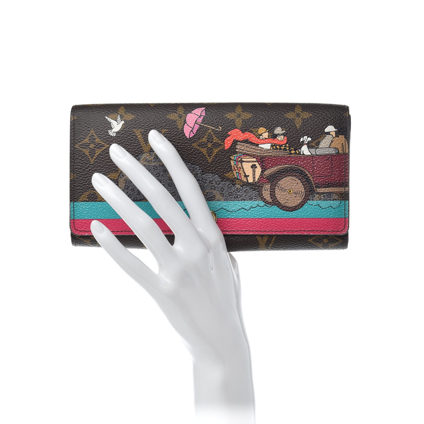 Monogram 2015 Christmas Animation Sarah Wallet Hibiscus