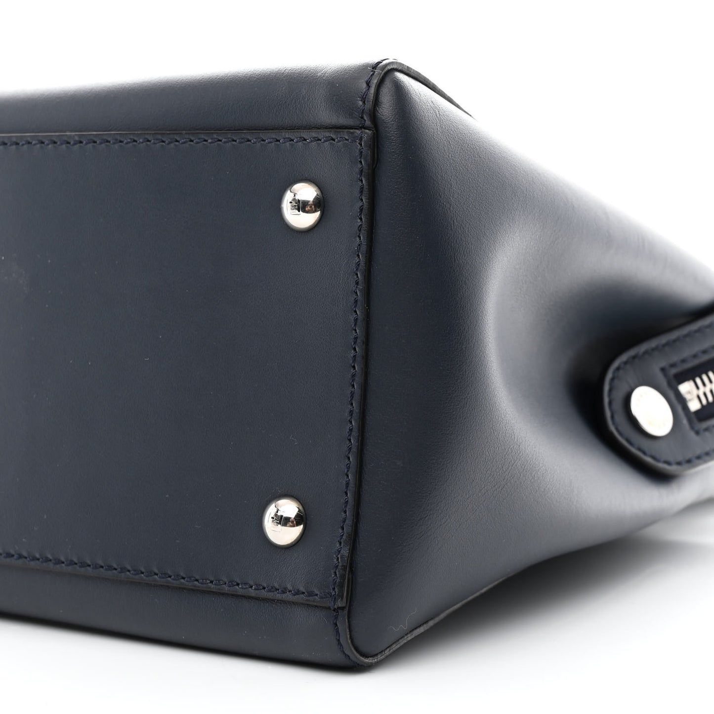 Vitello Baltico Dolce DotCom Satchel Navy Yellow