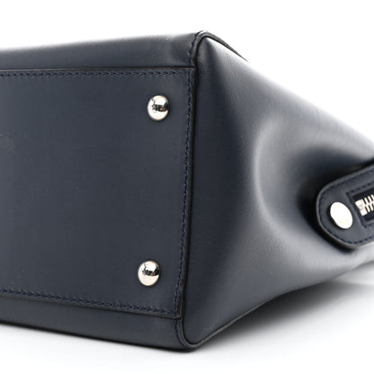 Fendi Vitello Baltico Dolce DotCom Satchel Navy Yellow 10 of 10