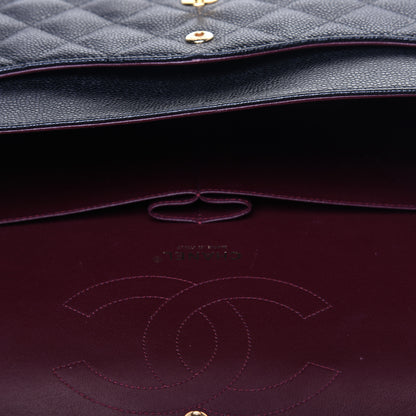 Chanel Caviar Quilted Jumbo Double Flap Black 11 of 17