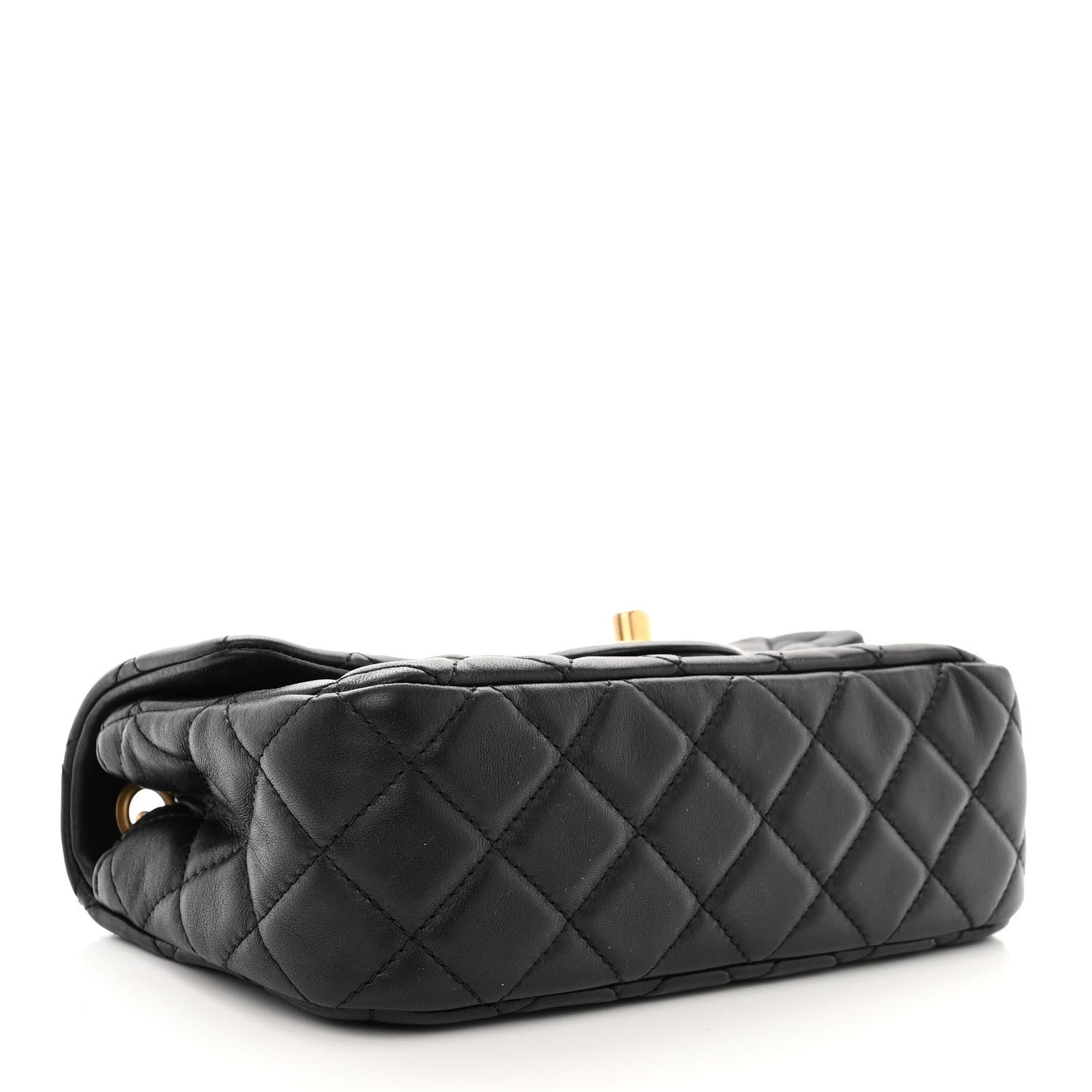Chanel Lambskin Quilted Mini Rectangular Pearl Crush Flap Black 4 of 11