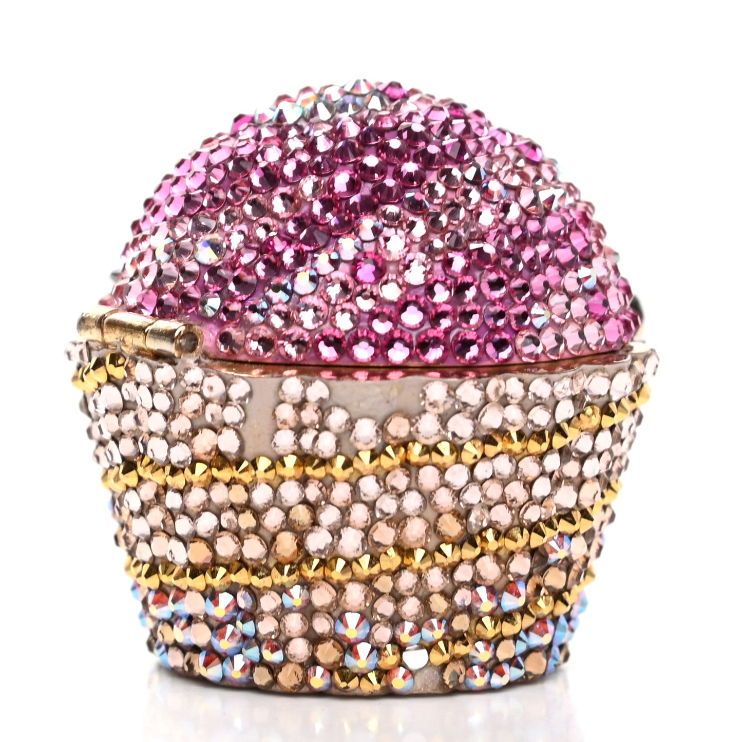 Crystal Strawberry Cupcake Pill Box