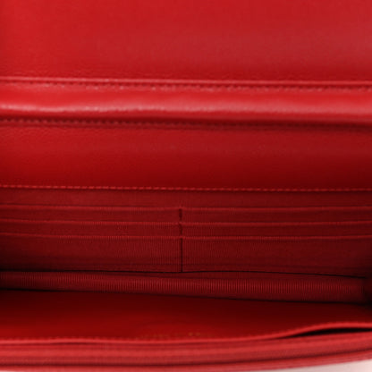 Chanel Caviar Quilted Wallet on Chain WOC Red 6 of 11