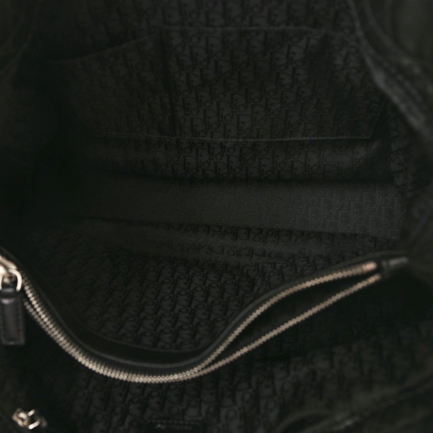Lambskin Cannage Large Soft Lady Dior Shopping Tote Black
