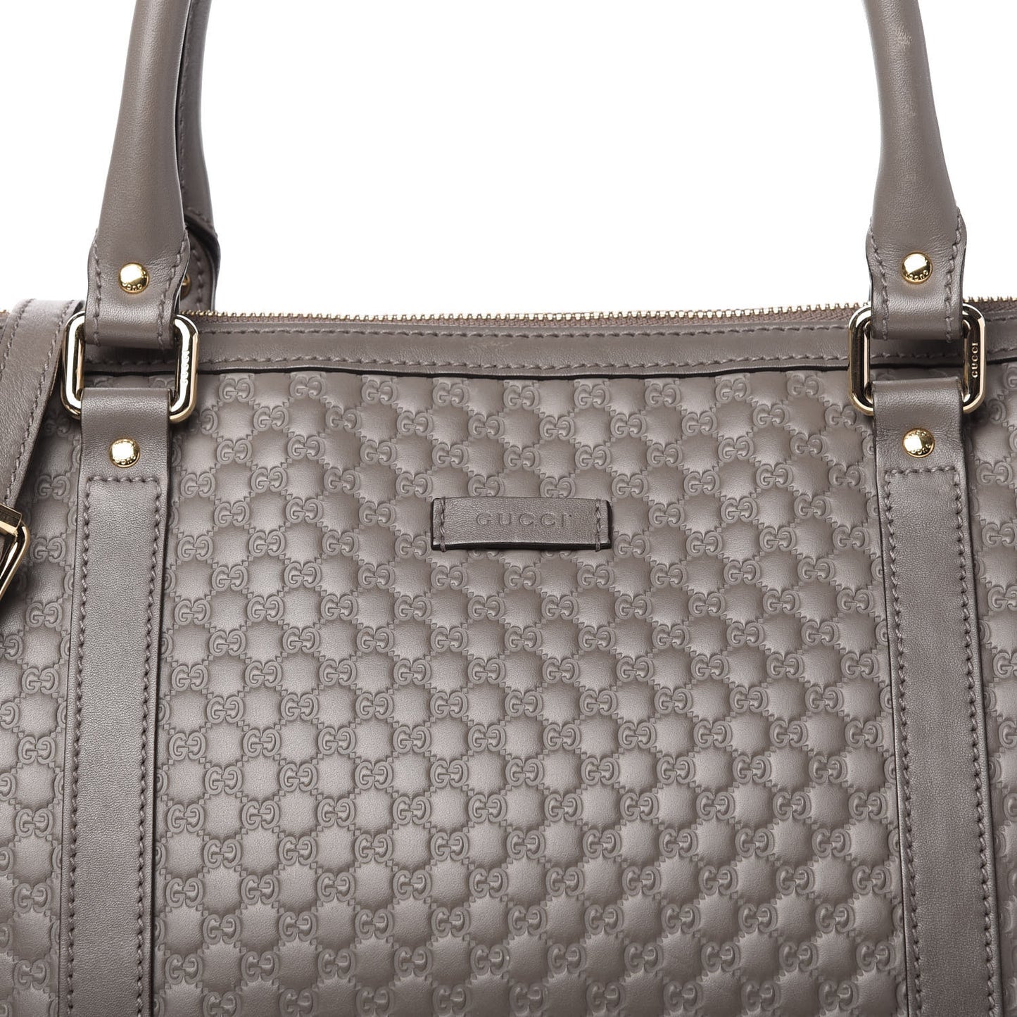 Soft Microguccissima Medium Zippered Satchel Loess