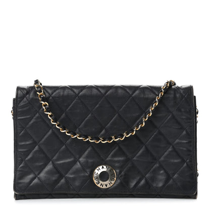 Chanel Lambskin Quilted Medium Single Flap Black 1 of 4