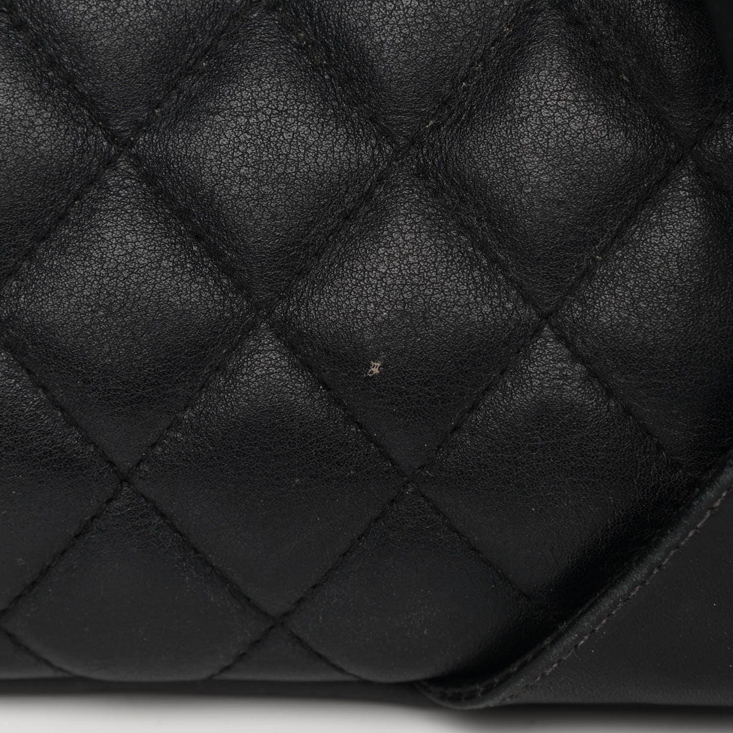 Chanel Calfskin Quilted Large Cambon Flap Black White 11 of 11