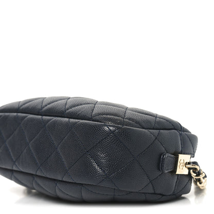 Chanel Caviar Quilted Camera Case Navy 10 of 10