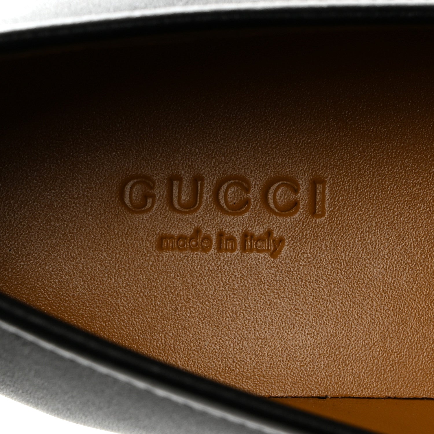Gucci Calfskin Womens Jordaan Loafers 38.5 Black 6 of 9