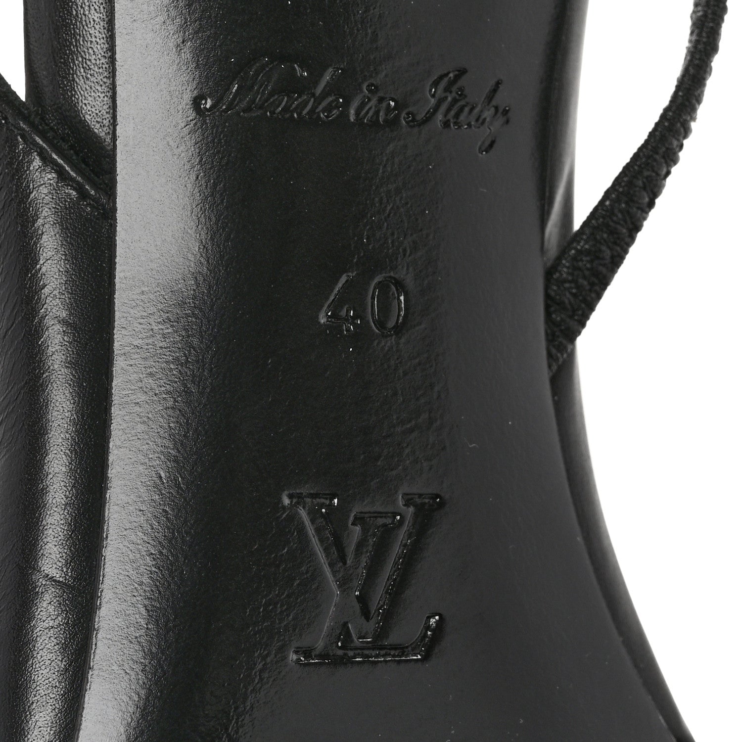 Louis Vuitton Monogram Cherie Slingback Pumps 40 Black 8 of 9