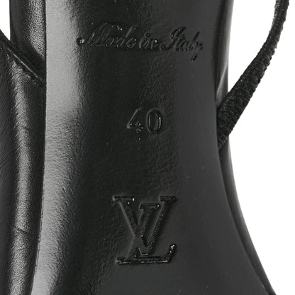 Louis Vuitton Monogram Cherie Slingback Pumps 40 Black 8 of 9