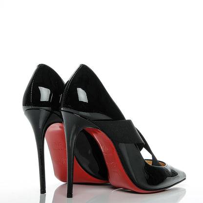 Christian Louboutin Patent Sharpstagram 100 Pumps 37.5 Black 4 of 7