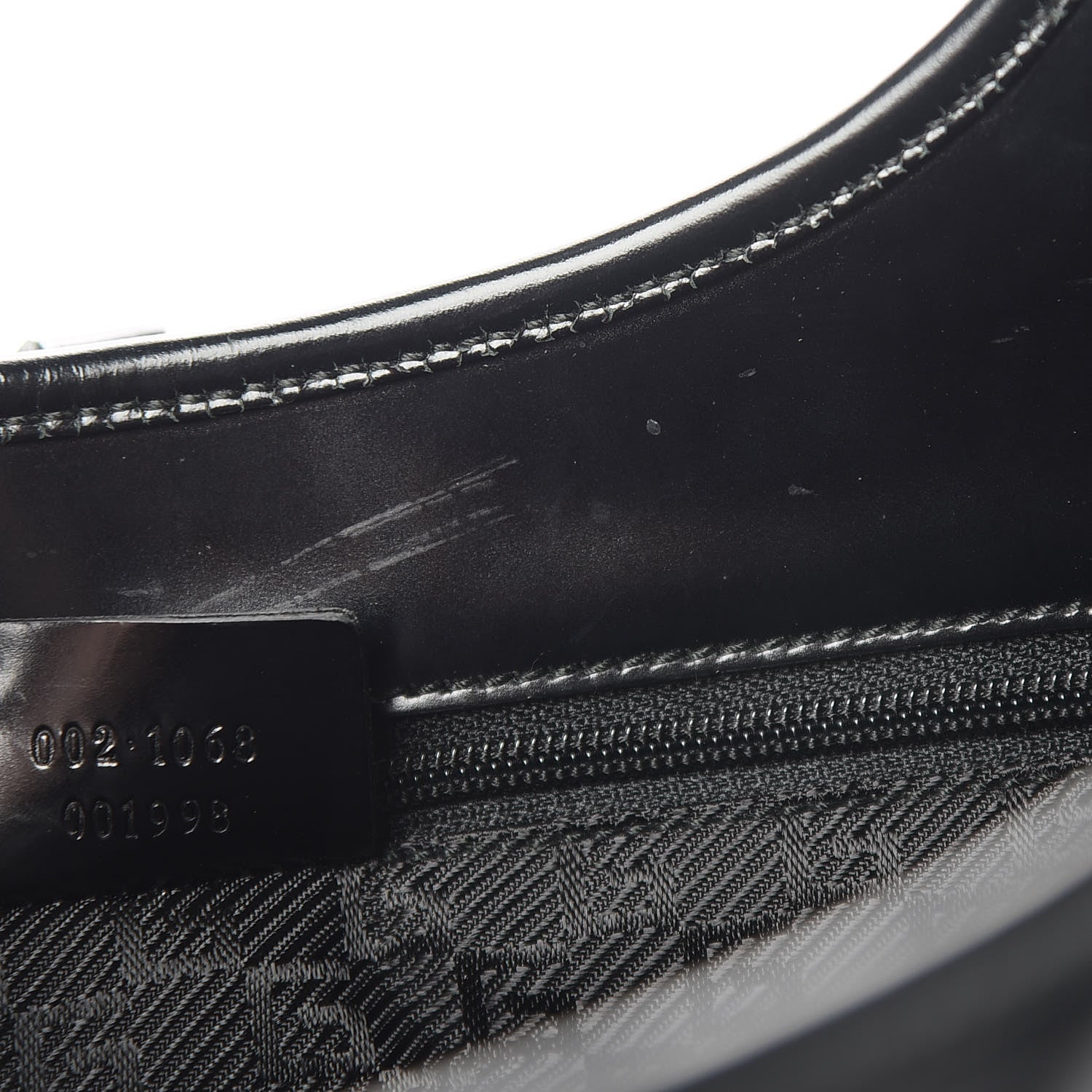 Gucci Calfskin Bardot Shoulder Bag Black 8 of 9