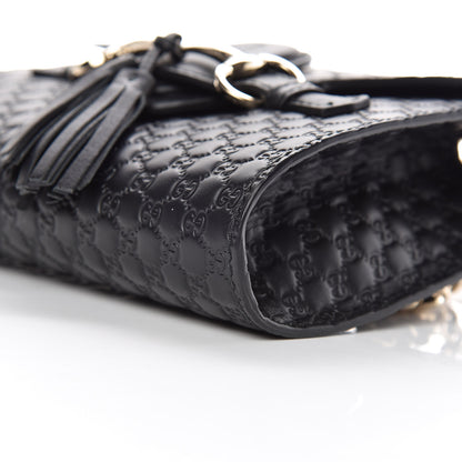 Gucci Microguccissima Mini Emily Shoulder Bag Black 6 of 9