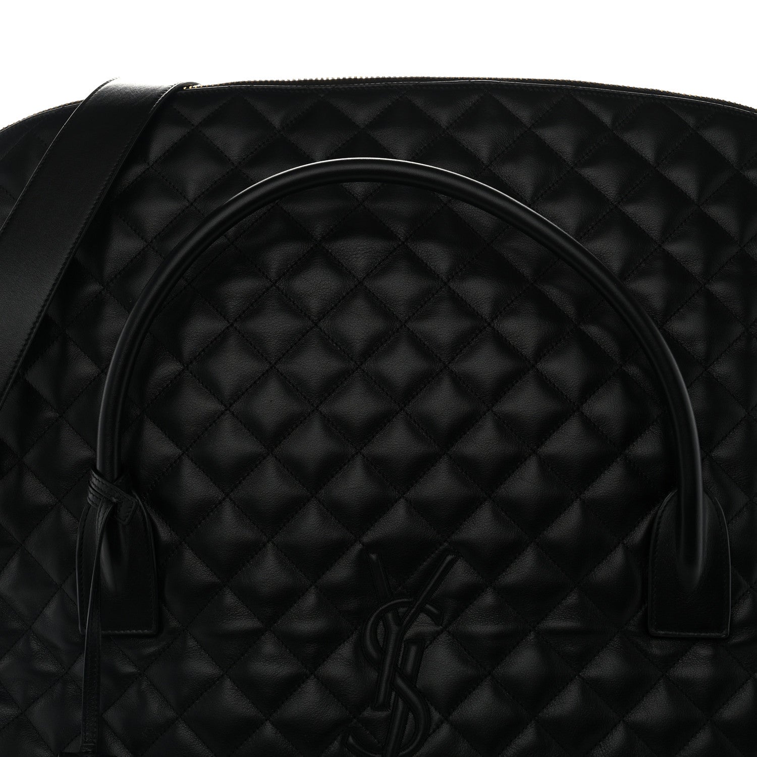 Saint Laurent Calfskin Quilted ES Giant Travel Bag Black 7 of 10