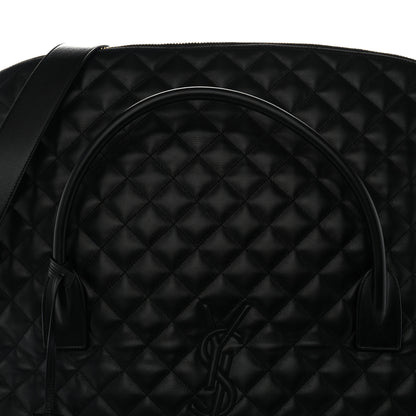 Saint Laurent Calfskin Quilted ES Giant Travel Bag Black 7 of 10