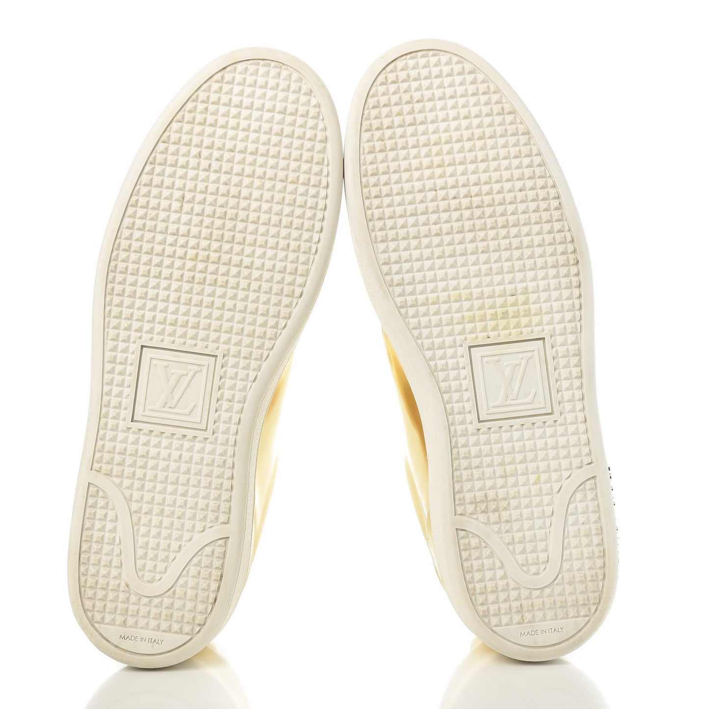 Metallic Calfskin Frontrow Sneakers 36.5 Gold