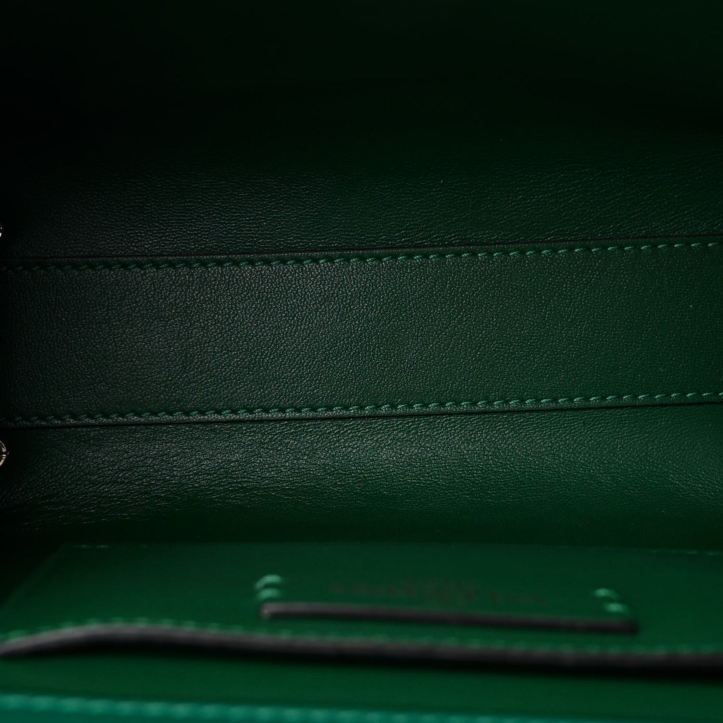 Crystal Embroidered Mini Vsling Top Handle Bag Emerald Jungle