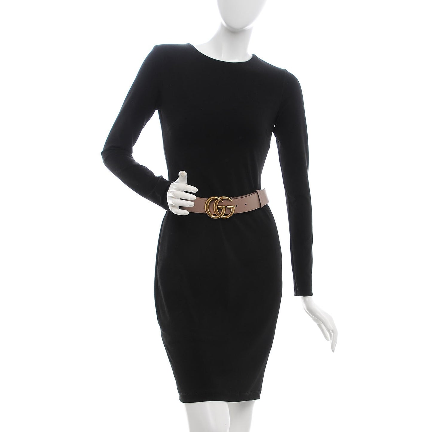 Calfskin Double G 40mm Belt 105 42 Porcelain Rose