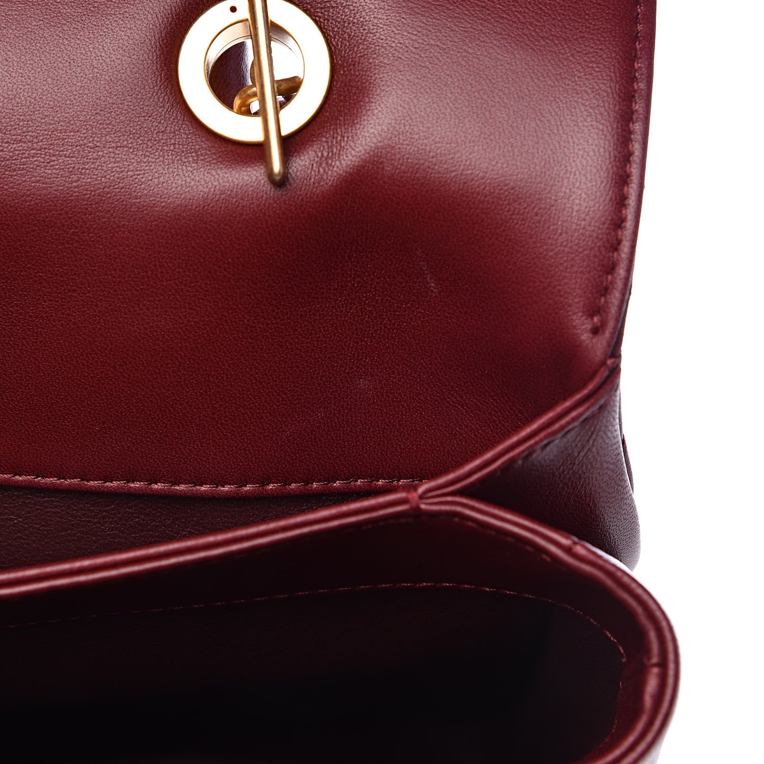 Chanel Lambskin Quilted Large Trendy CC Dual Handle Flap Bag Burgundy 8 of 11