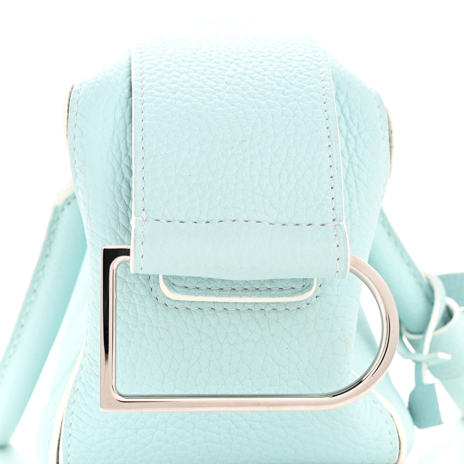 Delvaux Taurillon Soft Mini Cool Box Satchel Light Blue 11 of 13