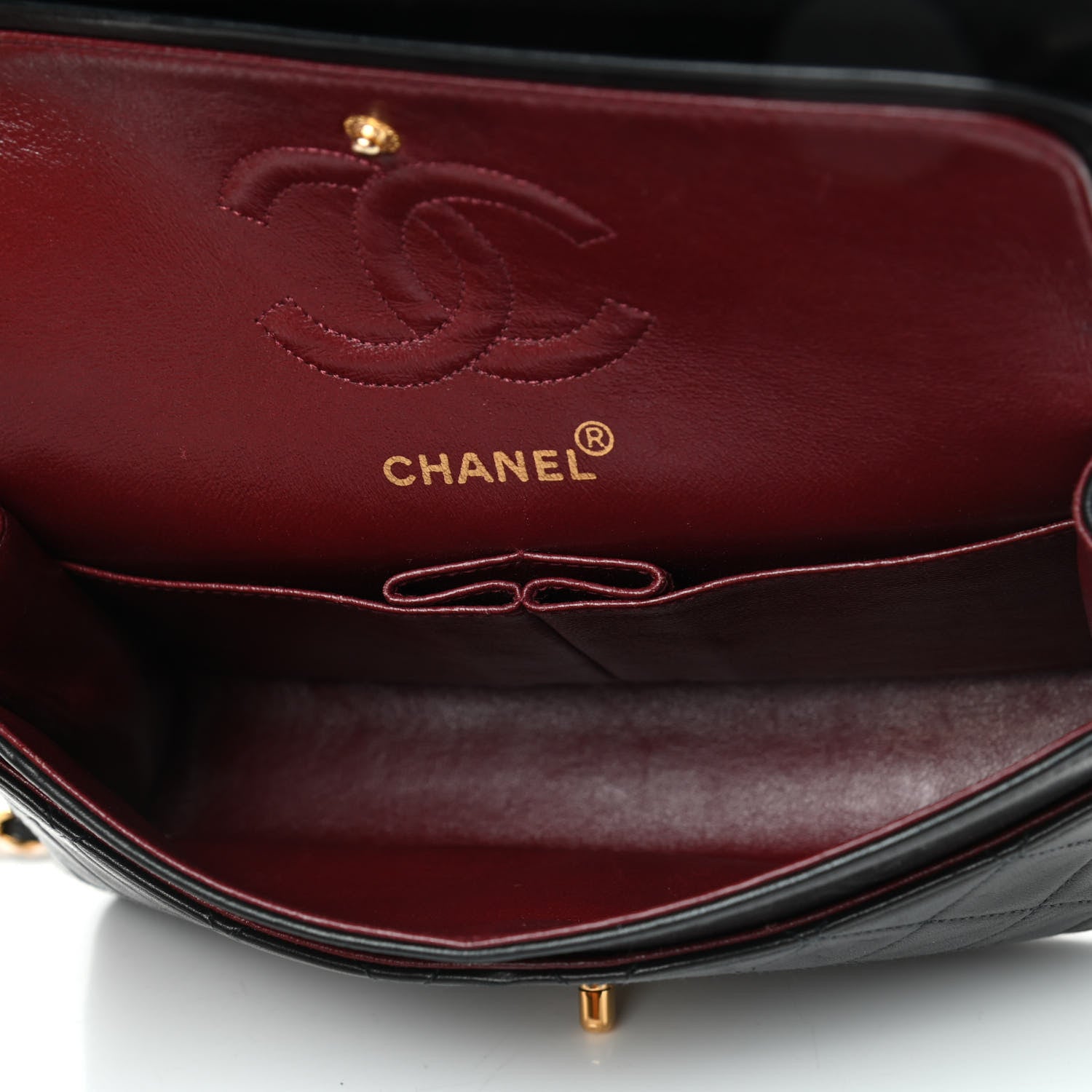 Chanel Lambskin Quilted Small Double Flap Black 4 of 5