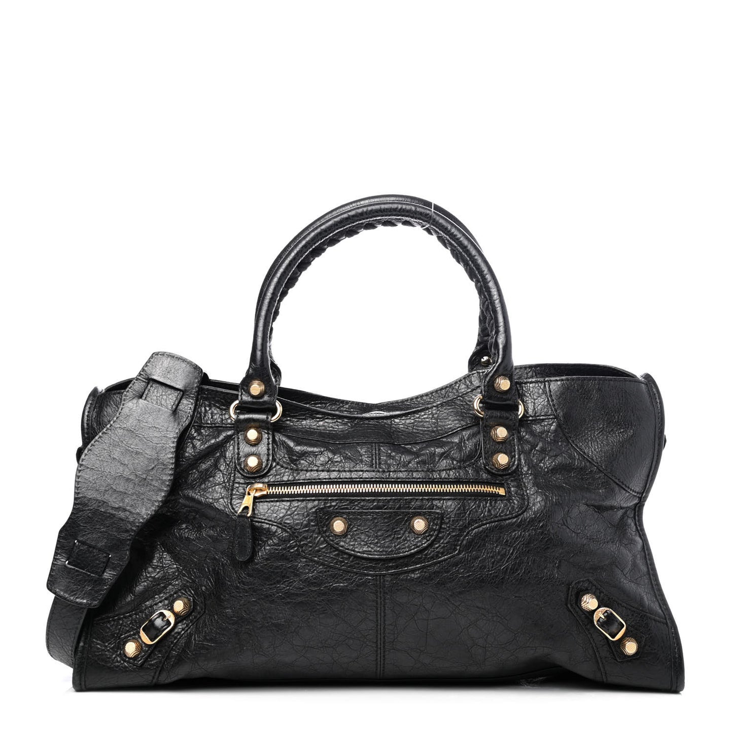 Agneau Giant 12 Gold Hardware Part Time Black