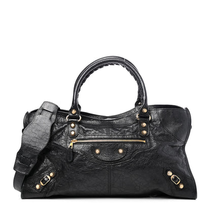Balenciaga Agneau Giant 12 Gold Hardware Part Time Black 1 of 4