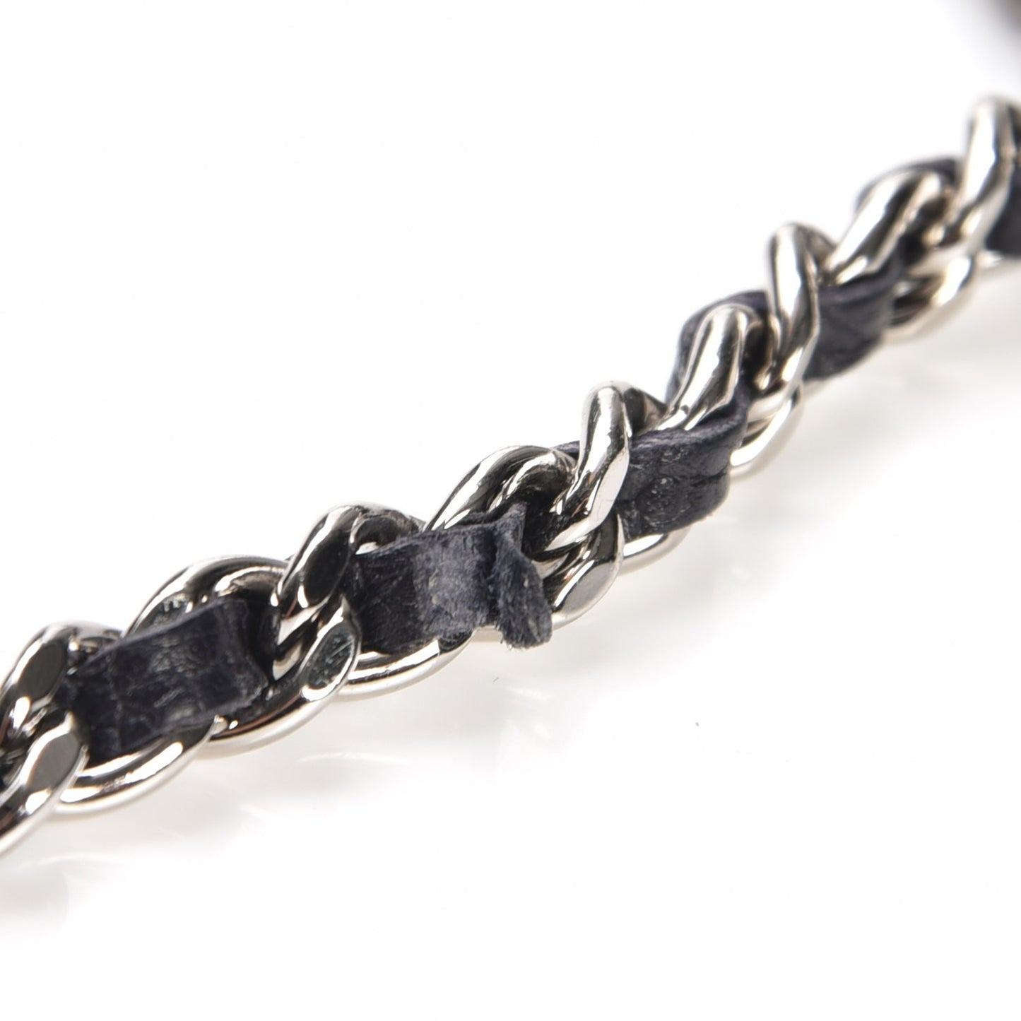 Caviar Quilted Wallet On Chain WOC Navy Blue