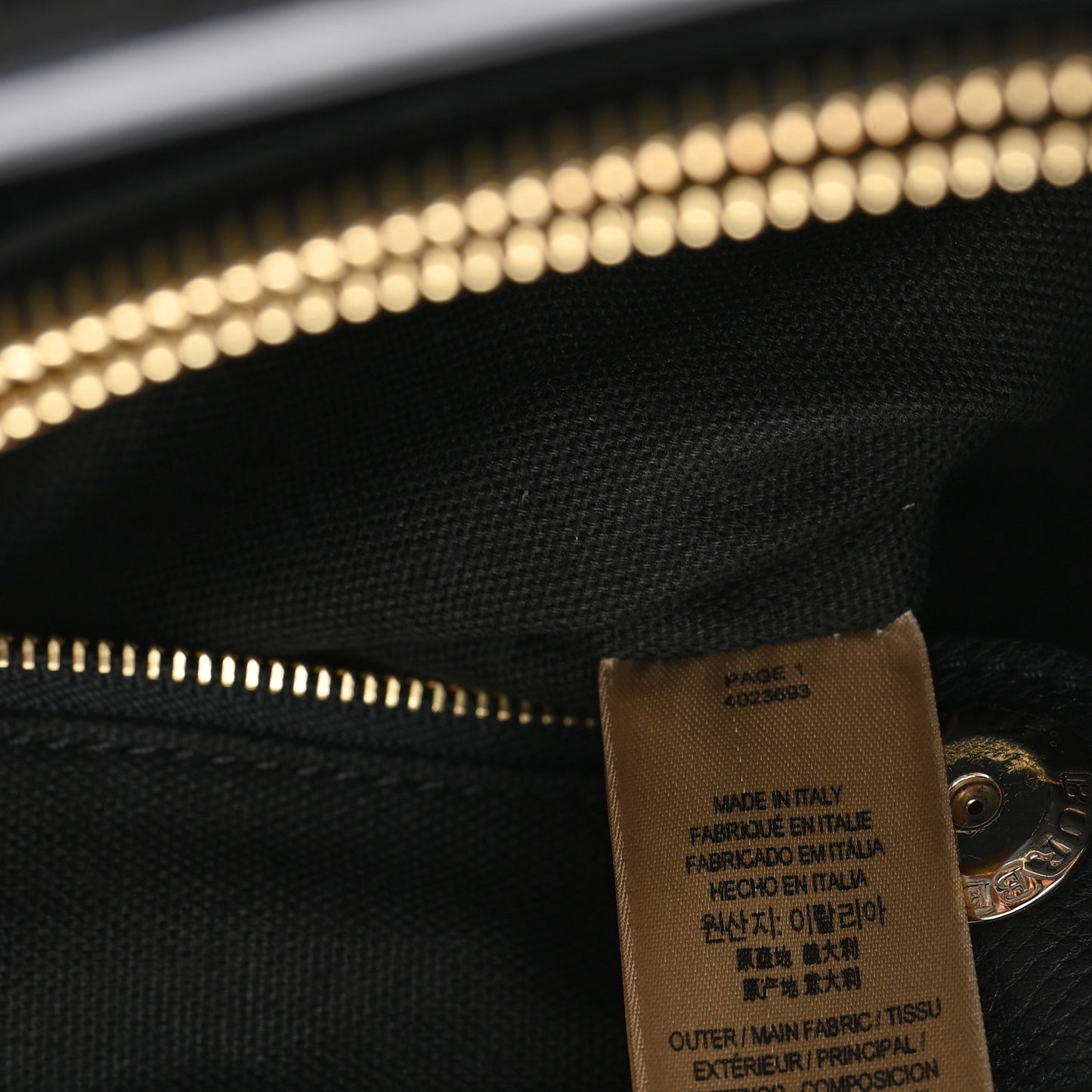 Derby Calfskin House Check Medium Banner Tote Black