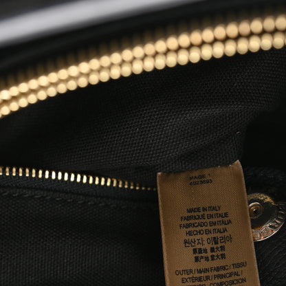 Burberry Derby Calfskin House Check Medium Banner Tote Black 7 of 10