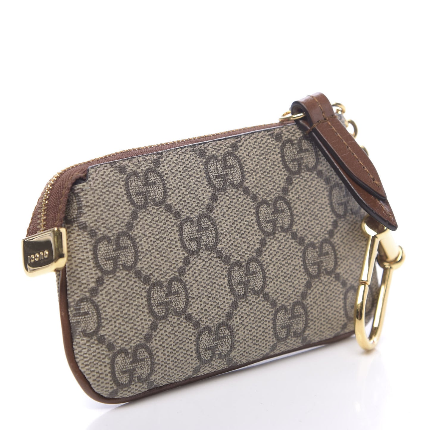 GG Supreme Monogram Key Case Brown