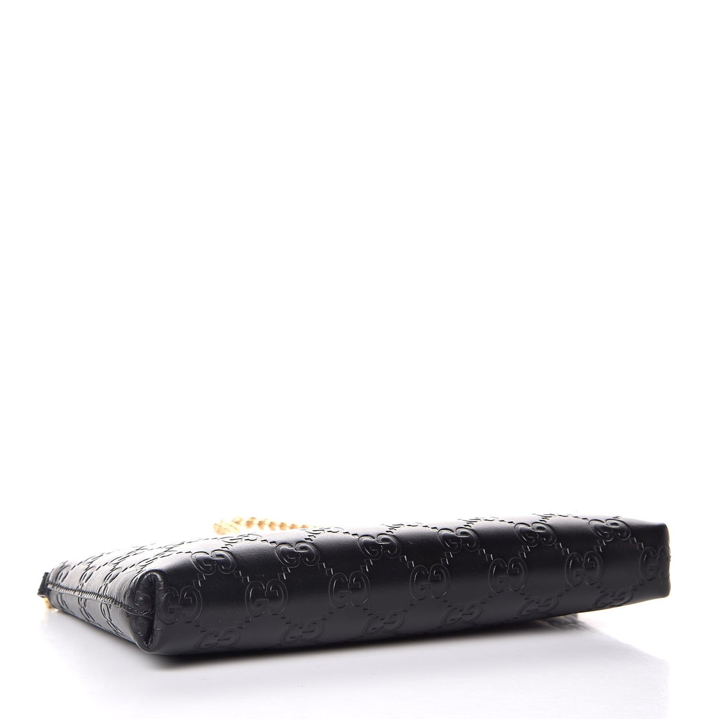 Guccissima Signature Wrist Wallet Black