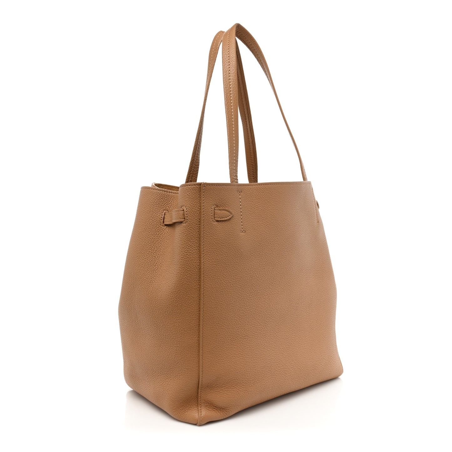 Soft Grained Calfskin Small Belt Cabas Phantom Taupe