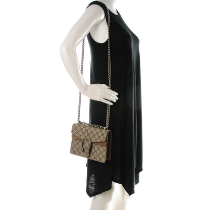 Gucci GG Supreme Monogram Mini Dionysus Shoulder Bag Taupe 2 of 7