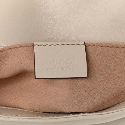 Gucci Calfskin Matelasse Mini GG Marmont Shoulder Bag White 6 of 11