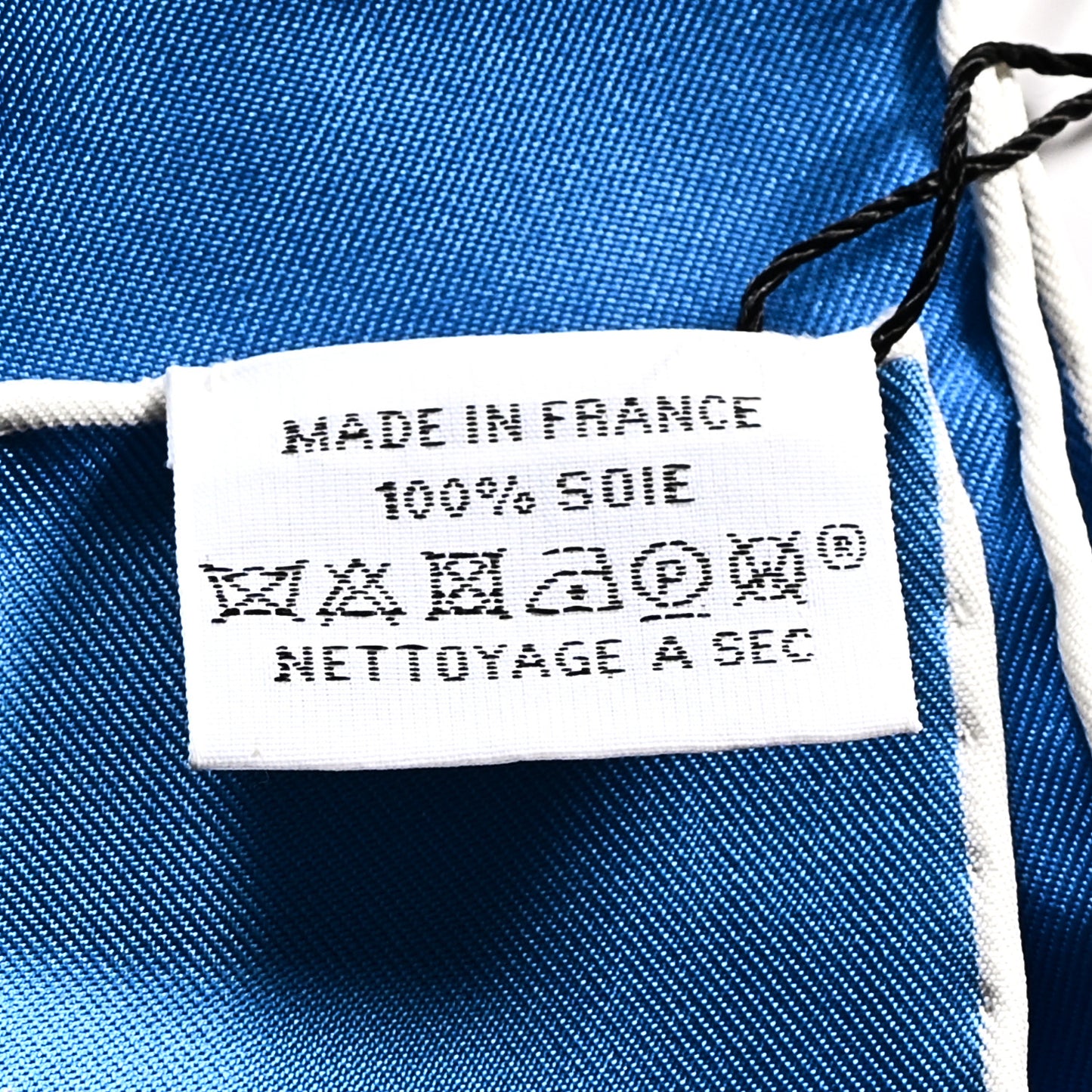 Silk La Folle Parade Scarf 90 Bleu Azur Encre Menthol