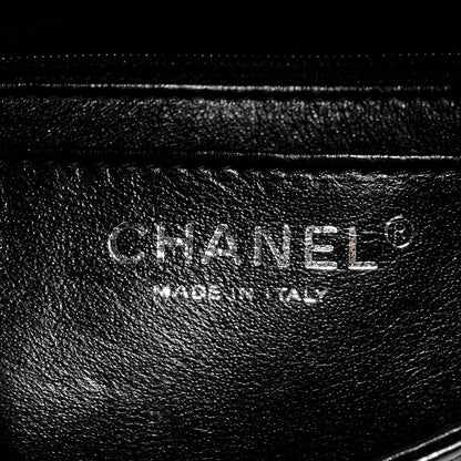 Chanel Striated Patent Leather Quilted Mini Flap Black 6 of 8